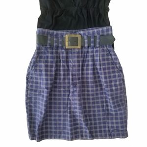 Vintage Plaid Grunge Mini Skirt
